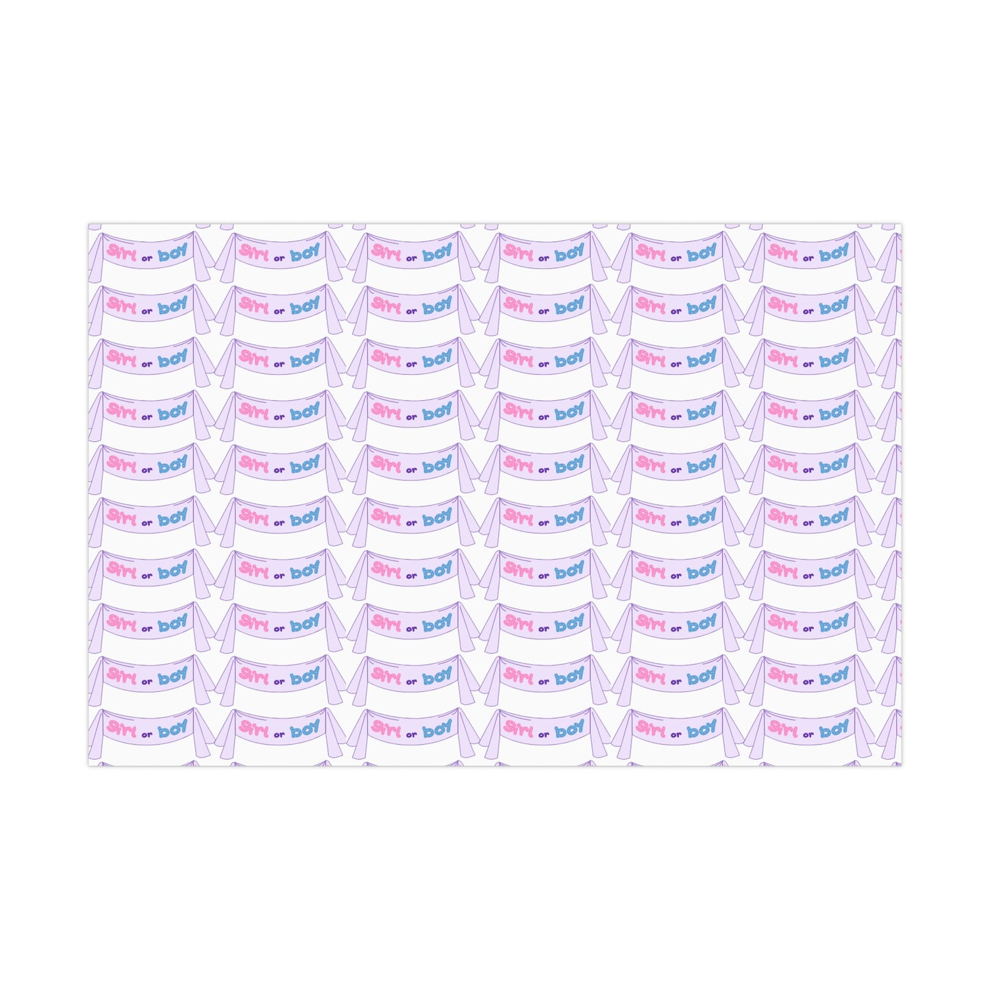 Gender reveal Gift Wrapping Paper