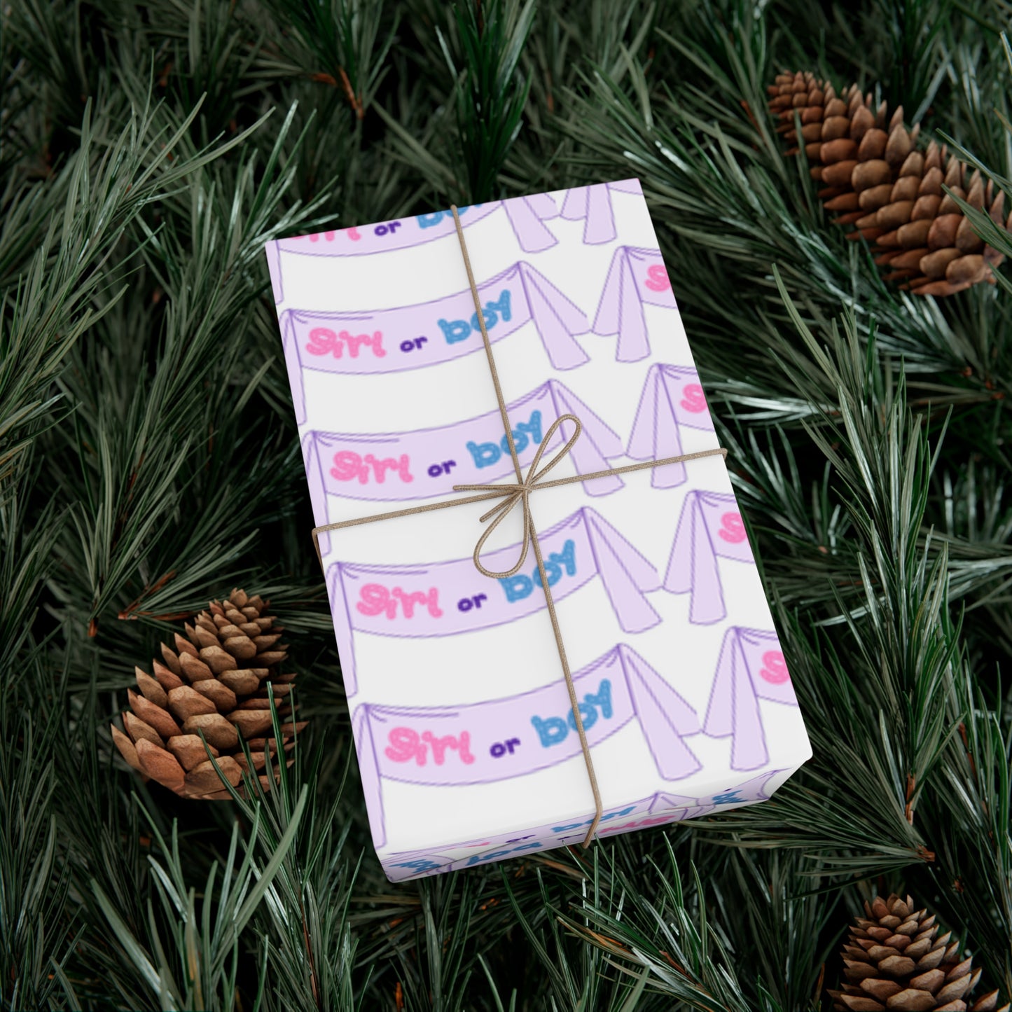 Gender reveal Gift Wrapping Paper