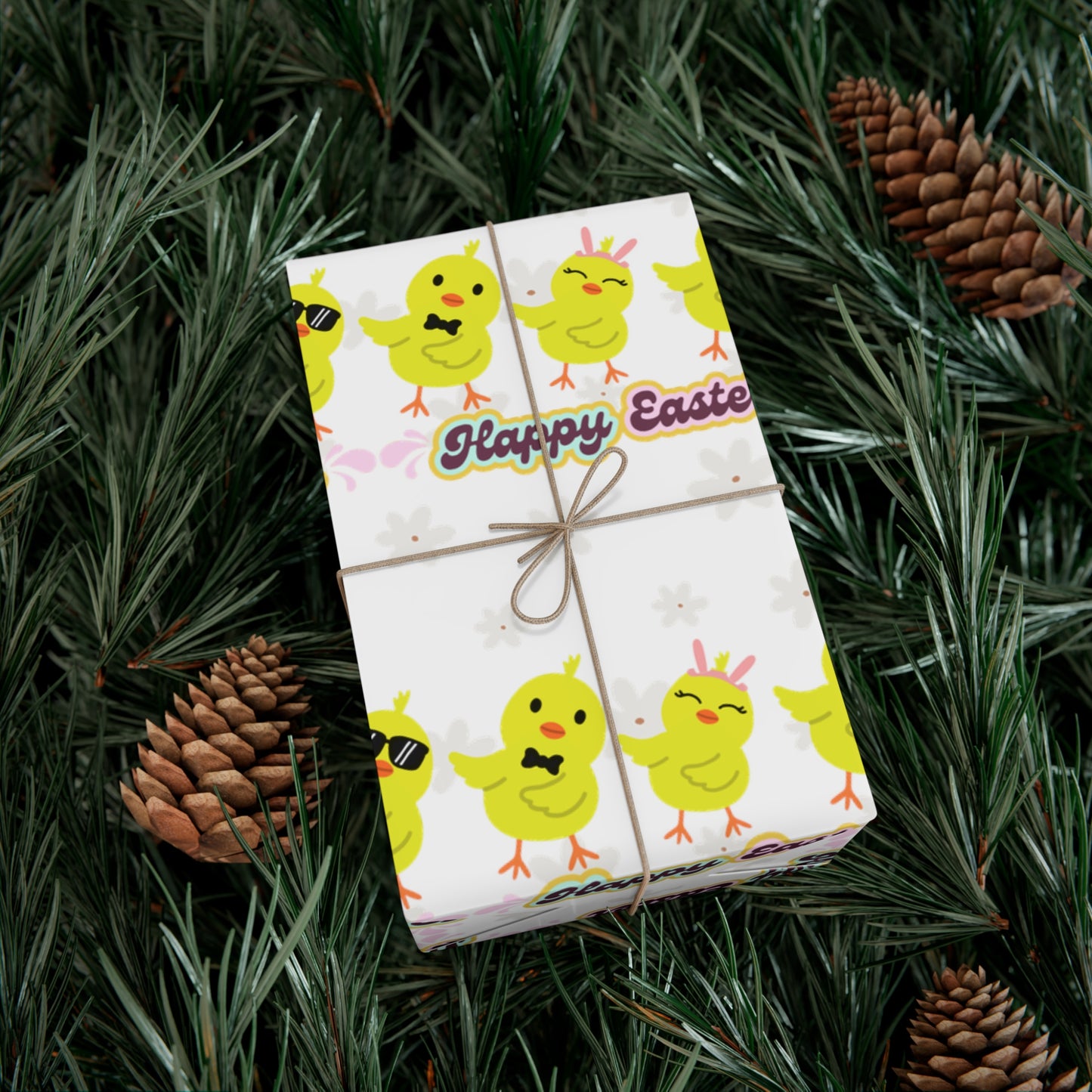 Happy Easter Chicks Wrapping Papers