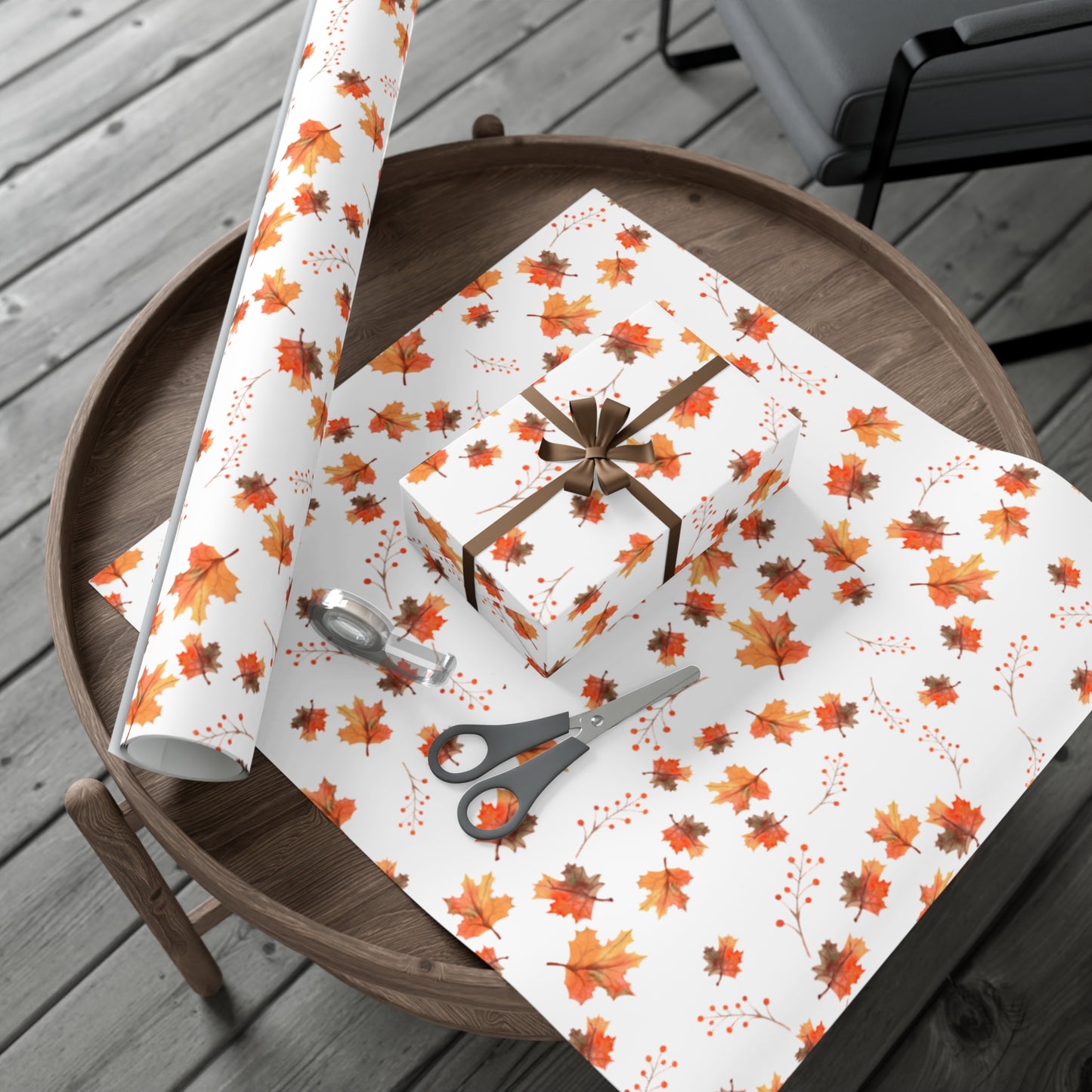 Fall Leaves Wrapping Paper