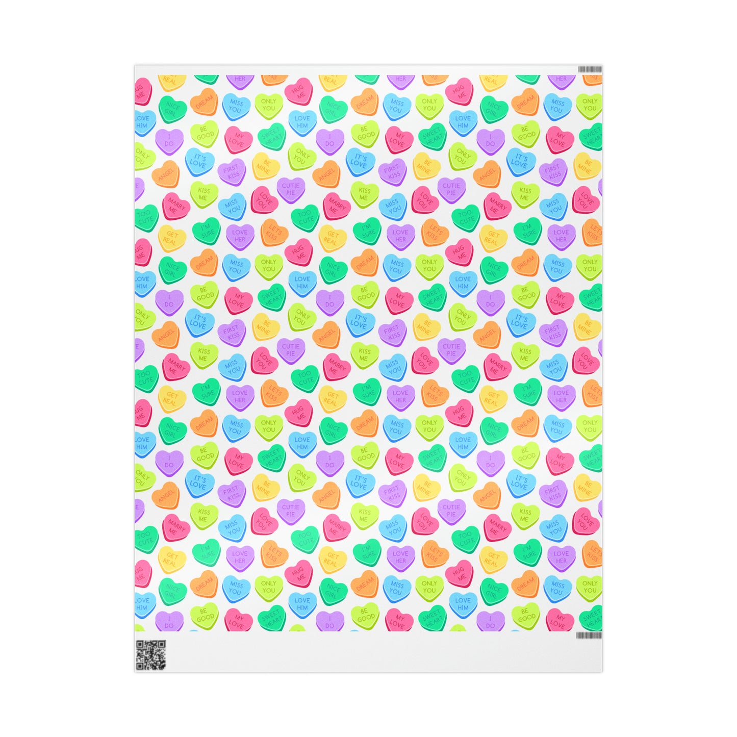 Conversation Hearts Wrapping Paper