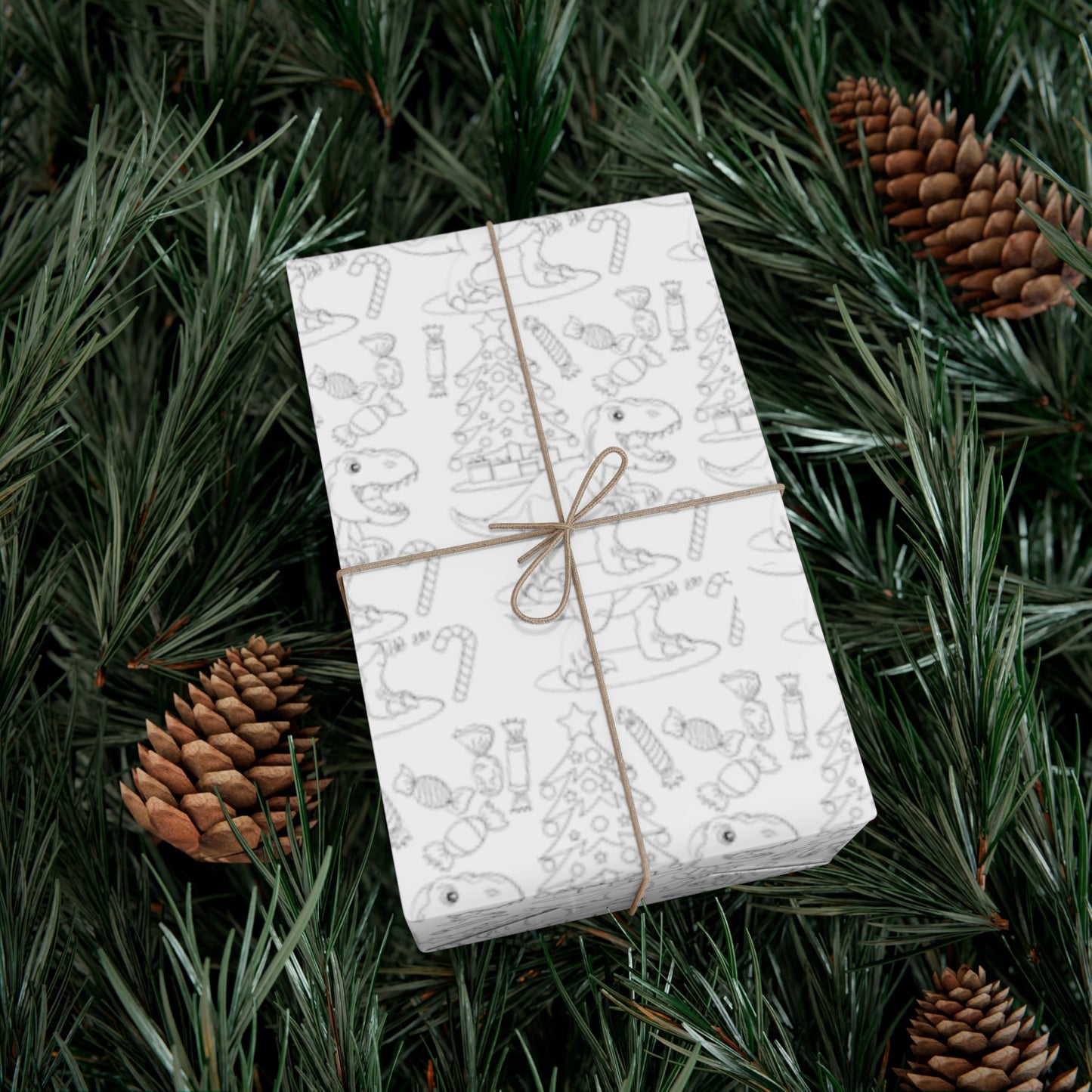 Dinosaur holiday Gift Wrap Papers