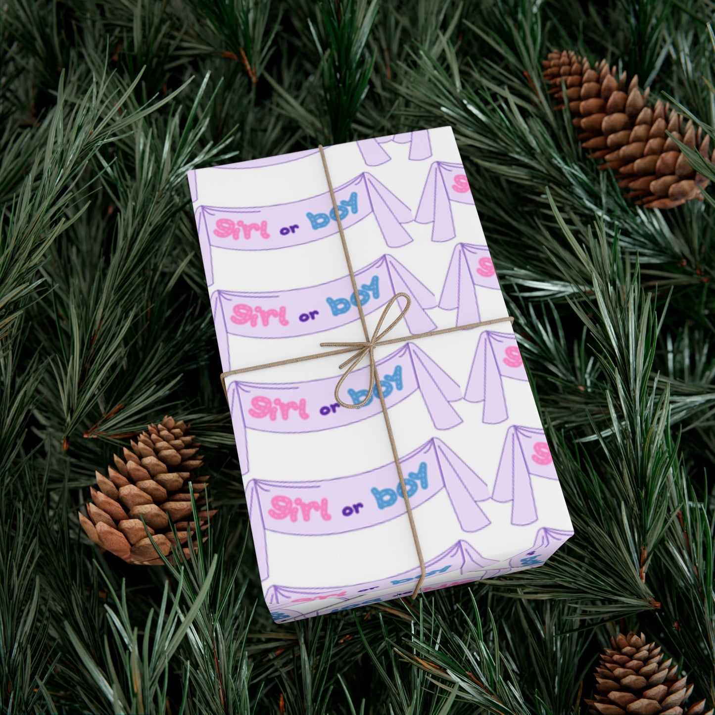 Gender reveal Gift Wrapping Paper