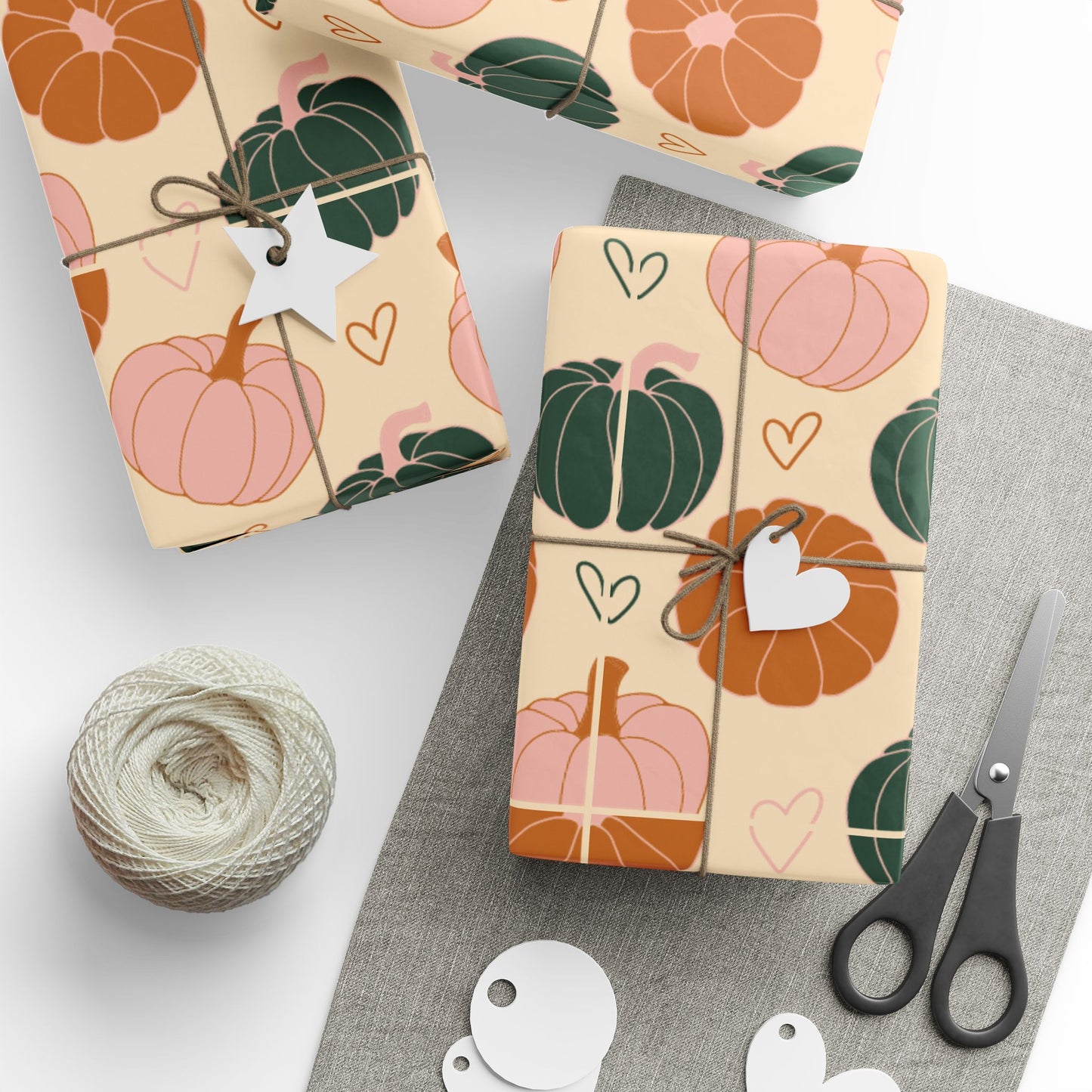 Boho Pumpkins Wrapping Paper