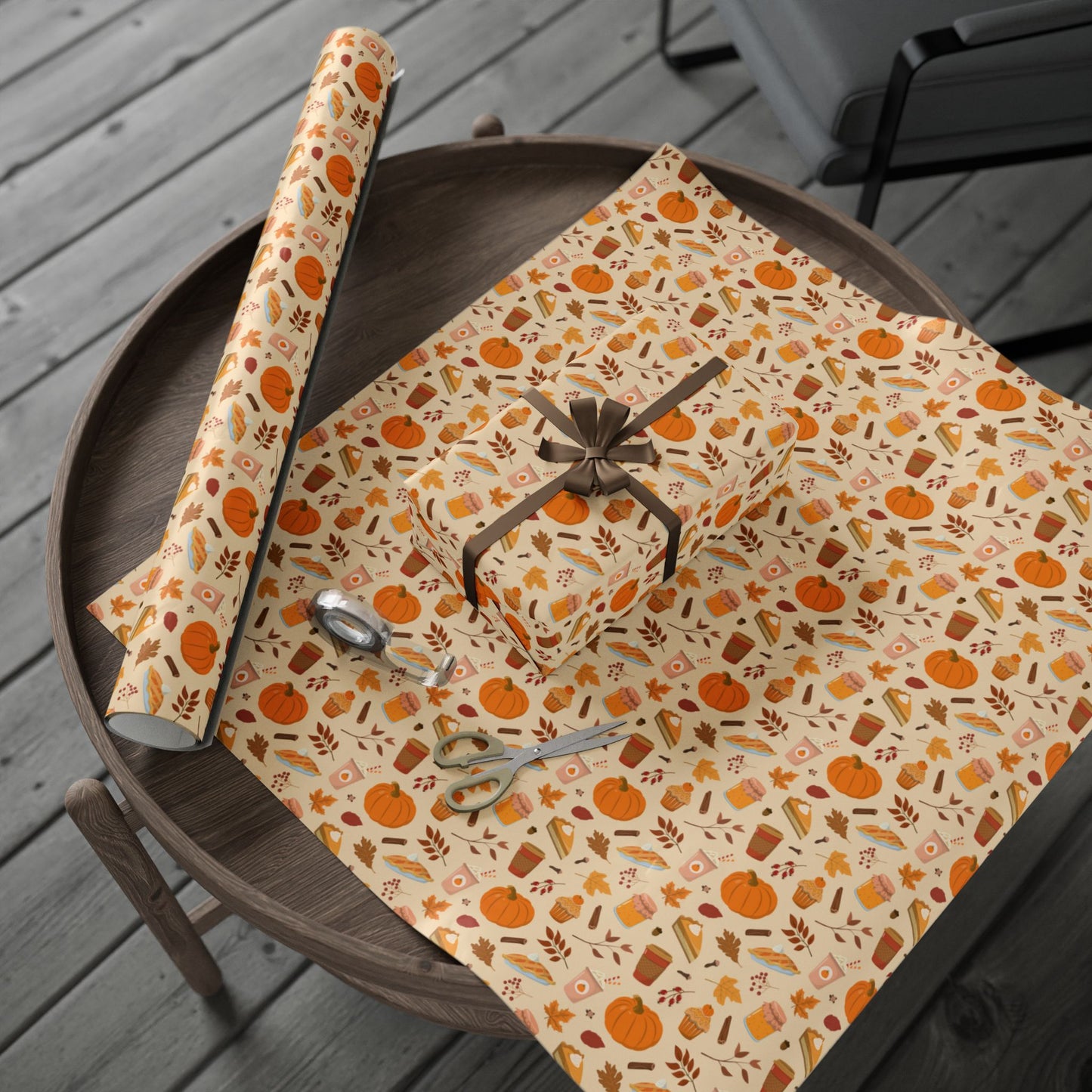 Pumpkin Spice Wrapping Papers