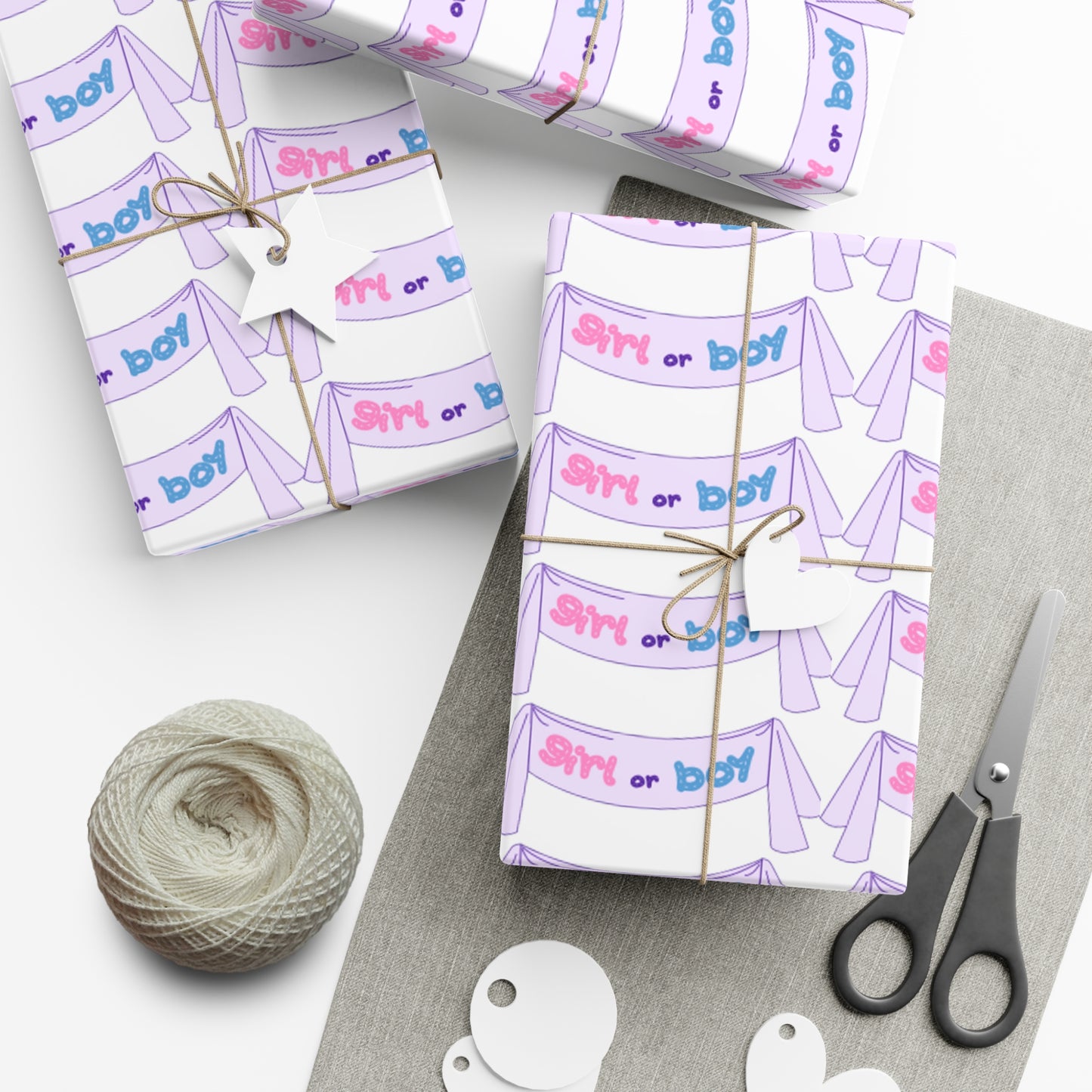 Gender reveal Gift Wrapping Paper