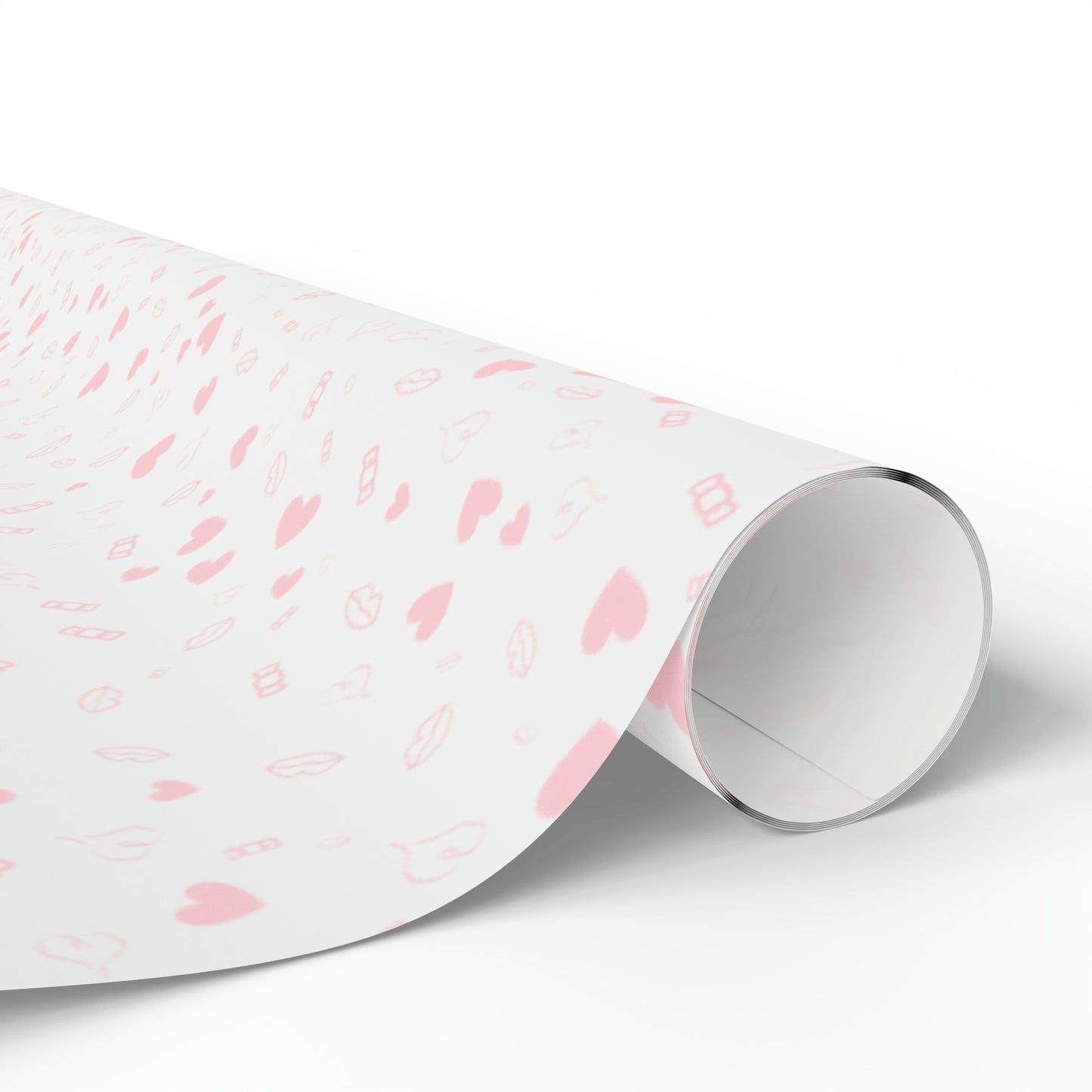 Pink Hearts and Candies Wrapping Paper