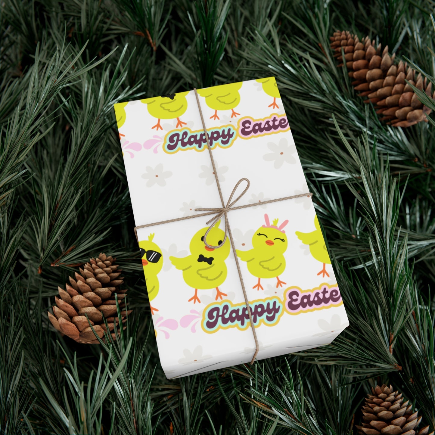 Happy Easter Chicks Wrapping Papers