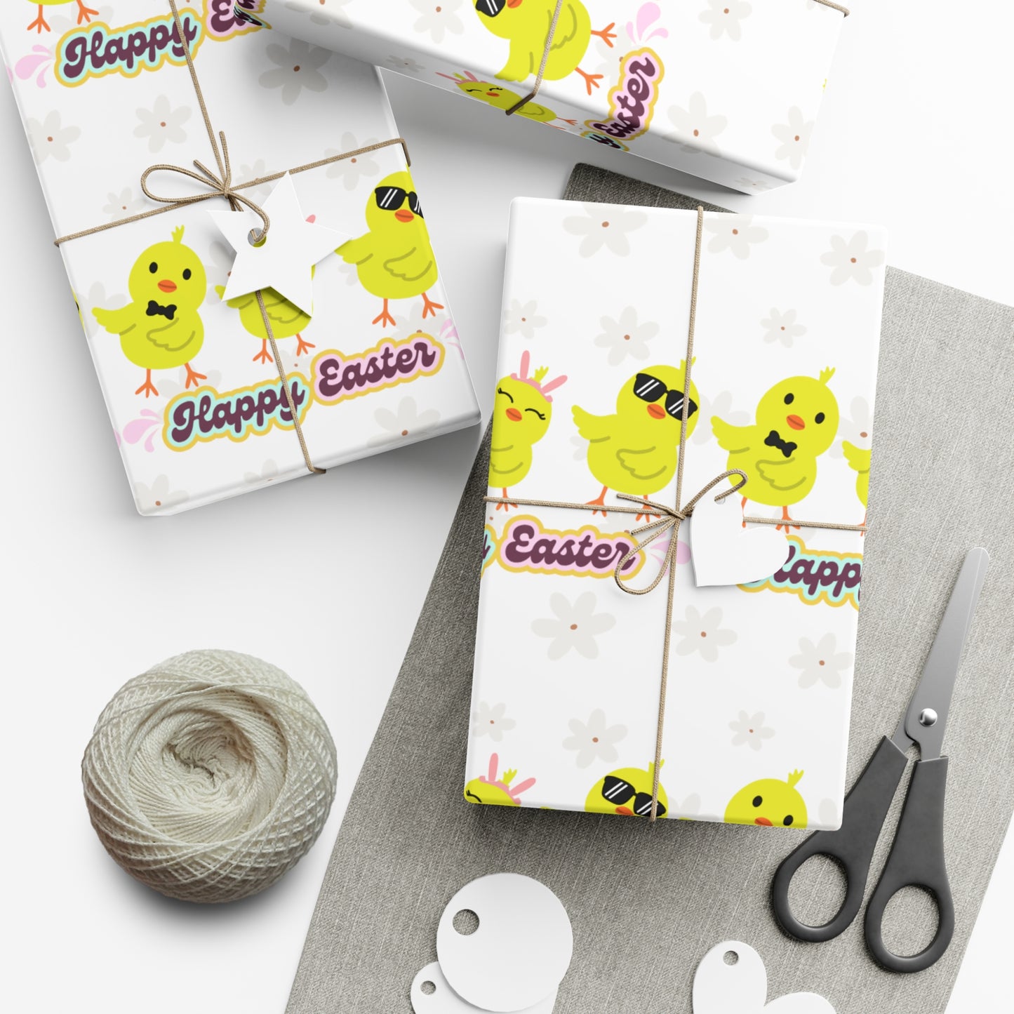 Happy Easter Chicks Wrapping Papers