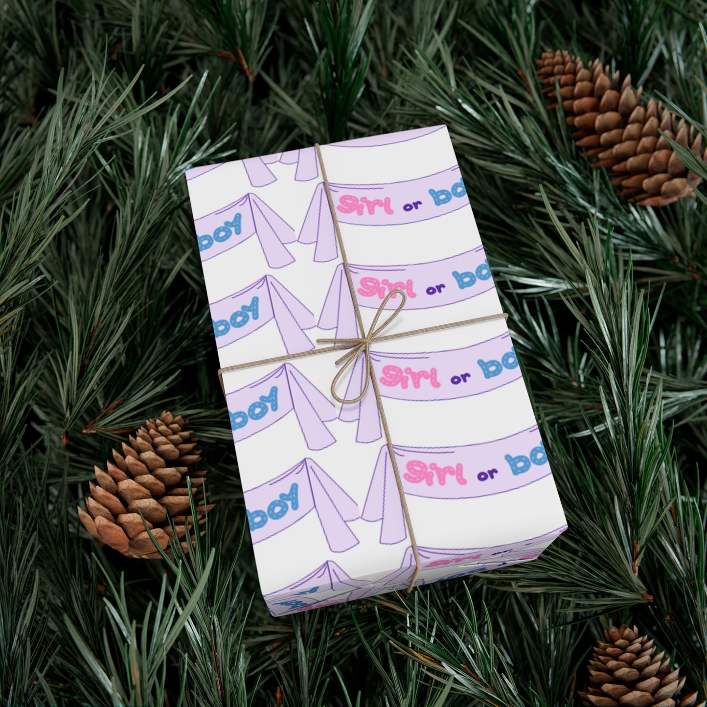 Gender reveal Gift Wrapping Paper