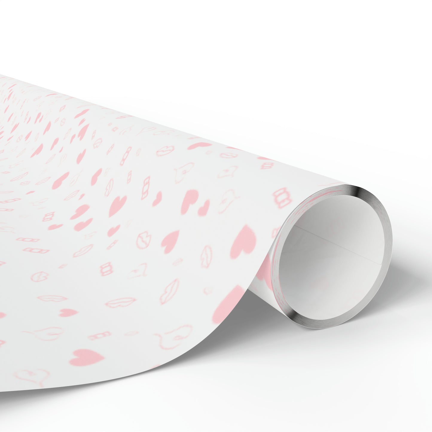 Pink Hearts and Candies Wrapping Paper