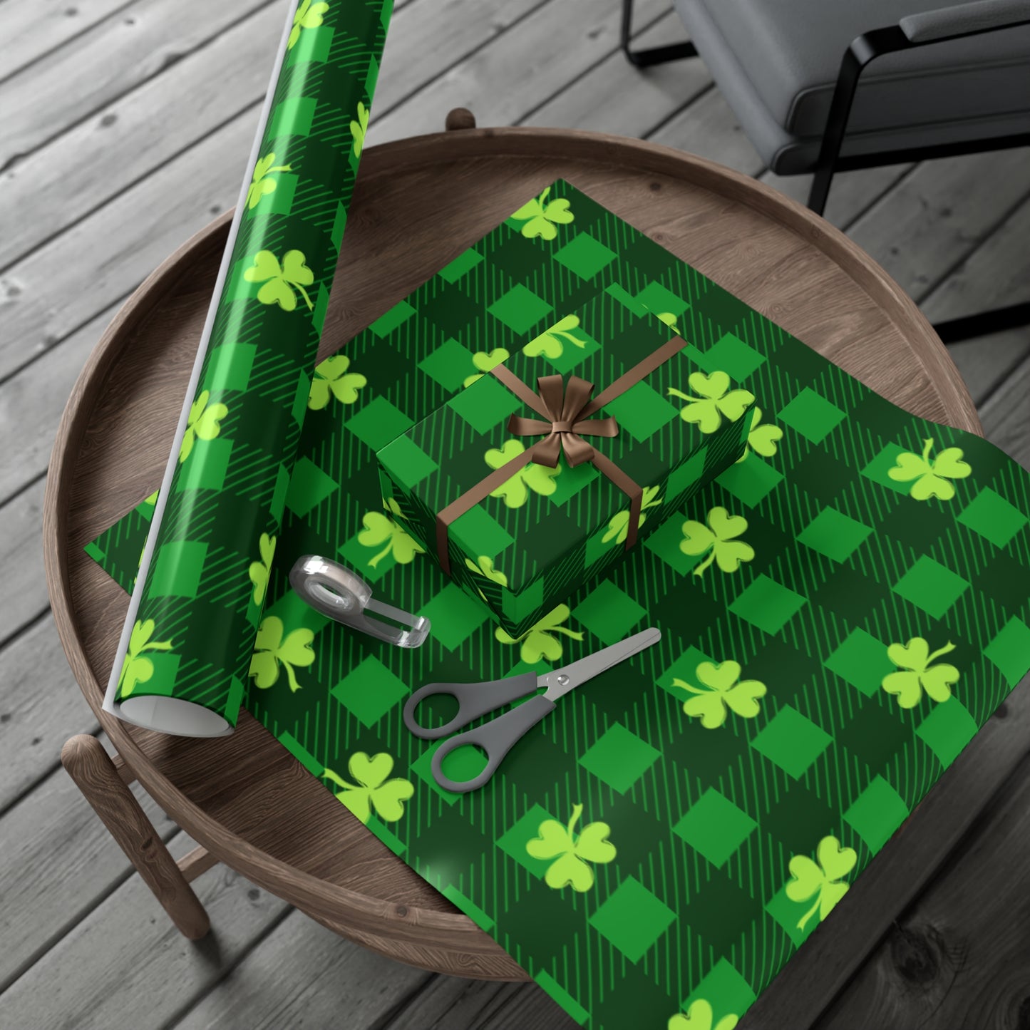 Four Leaf Clover Gift Wrapping Paper