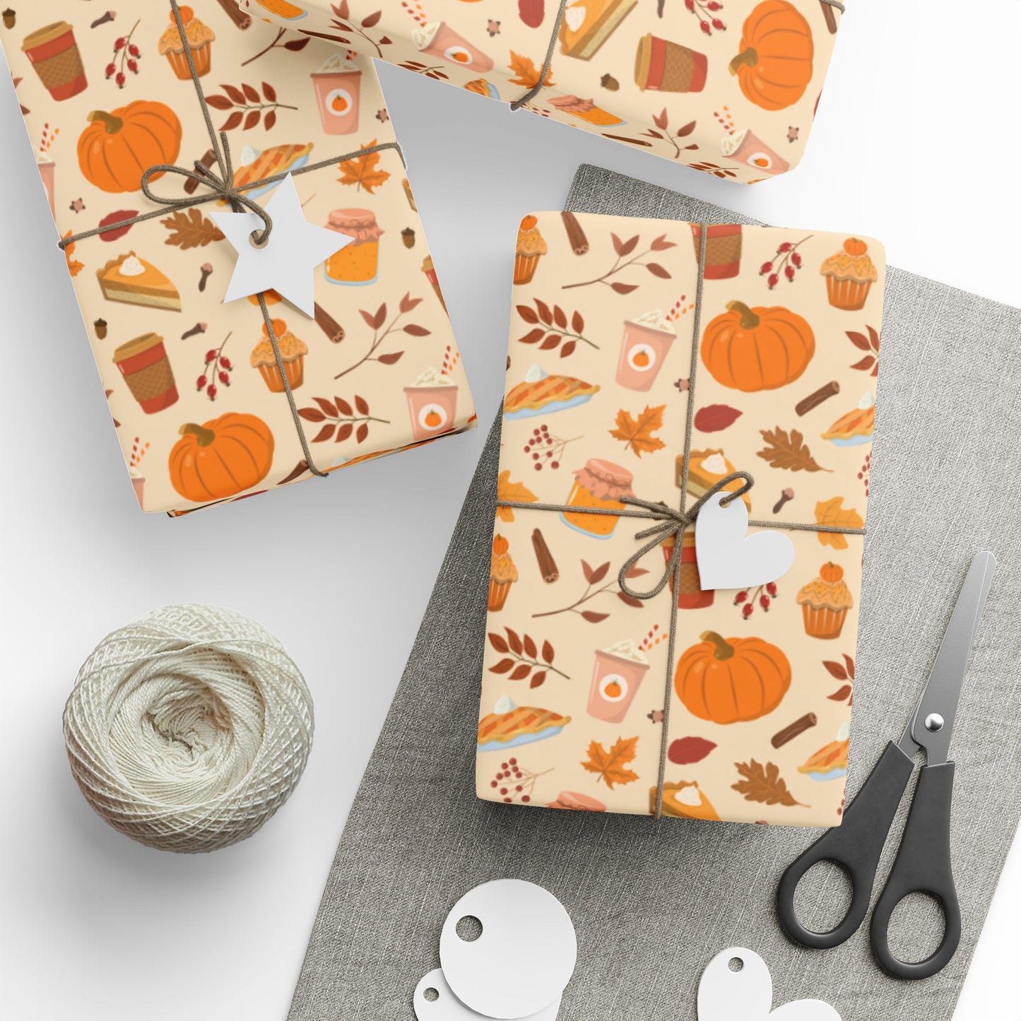 Pumpkin Spice Wrapping Papers