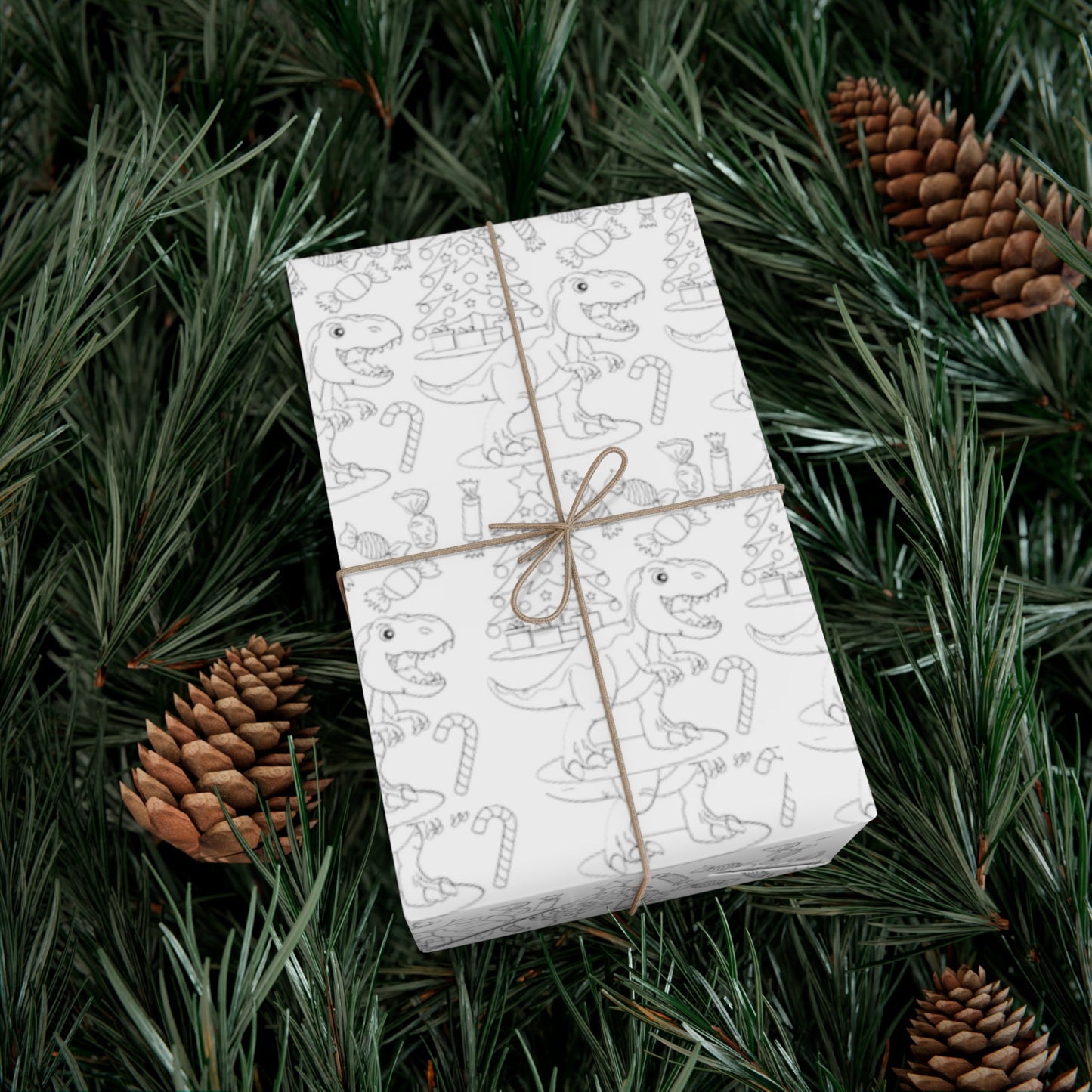 Dinosaur holiday Gift Wrap Papers