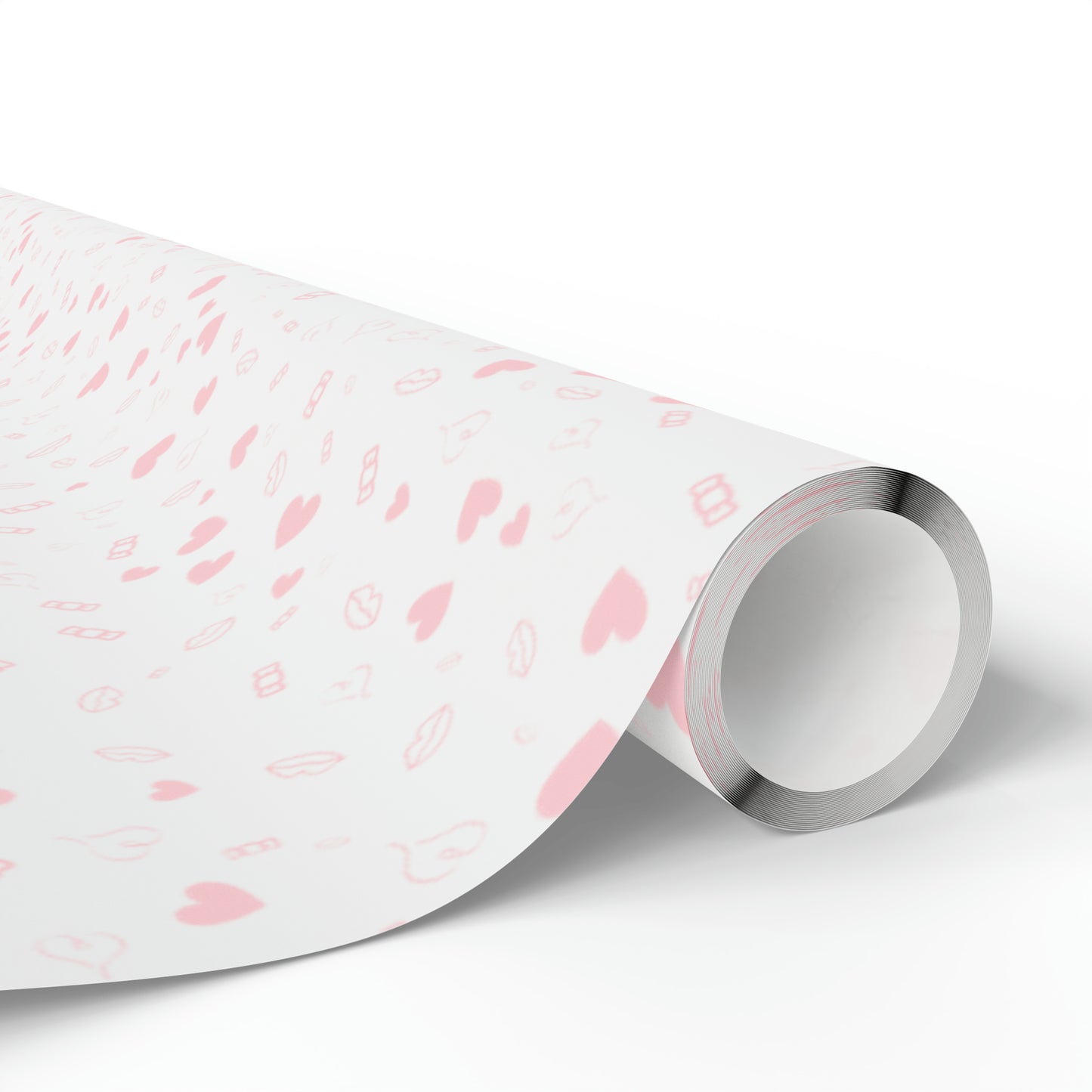 Pink Hearts and Candies Wrapping Paper