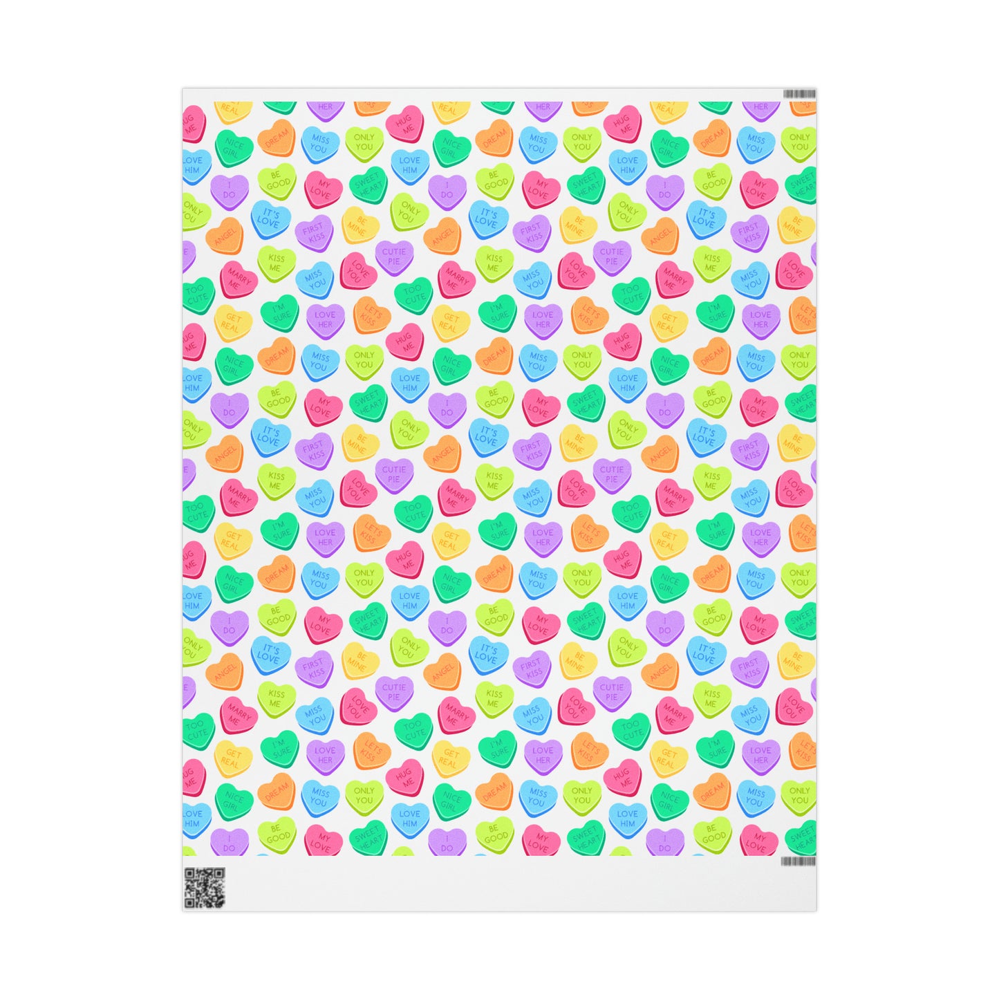 Conversation Hearts Wrapping Paper