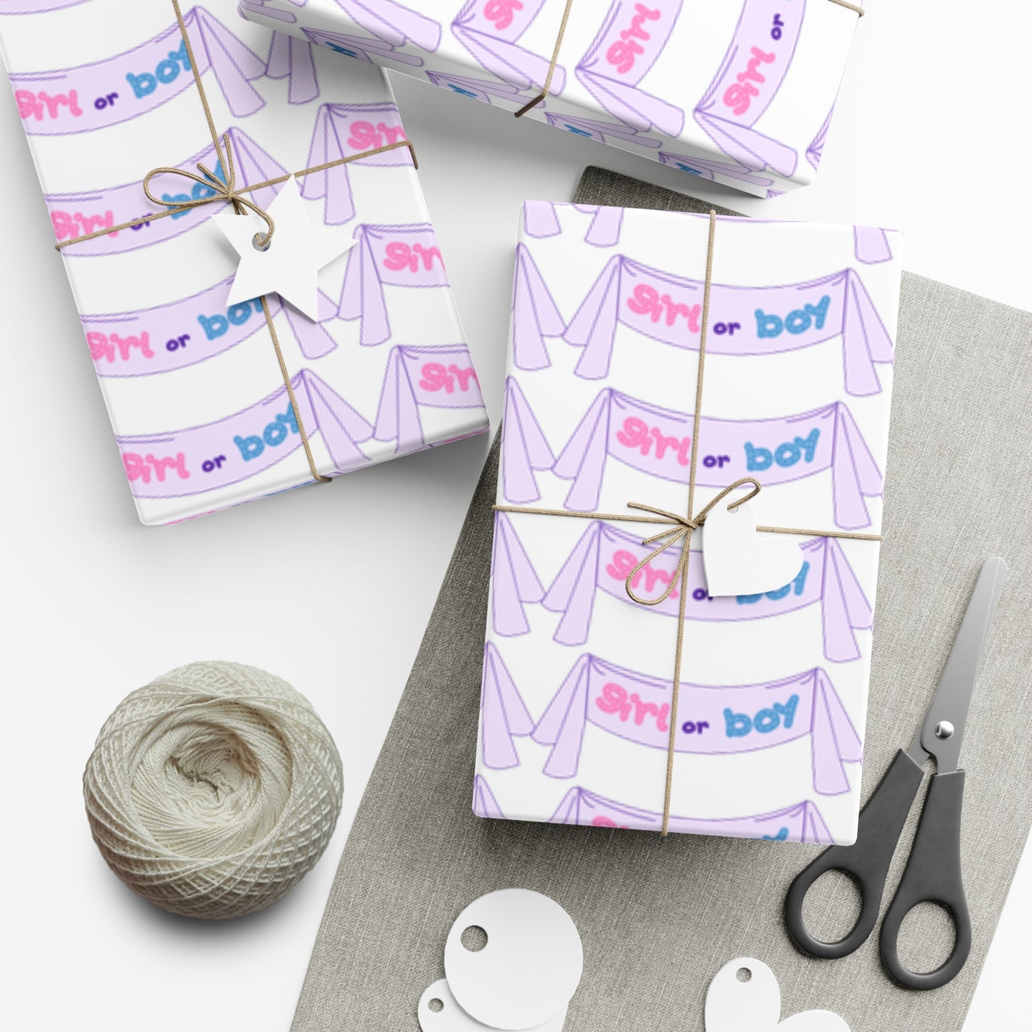 Gender reveal Gift Wrapping Paper