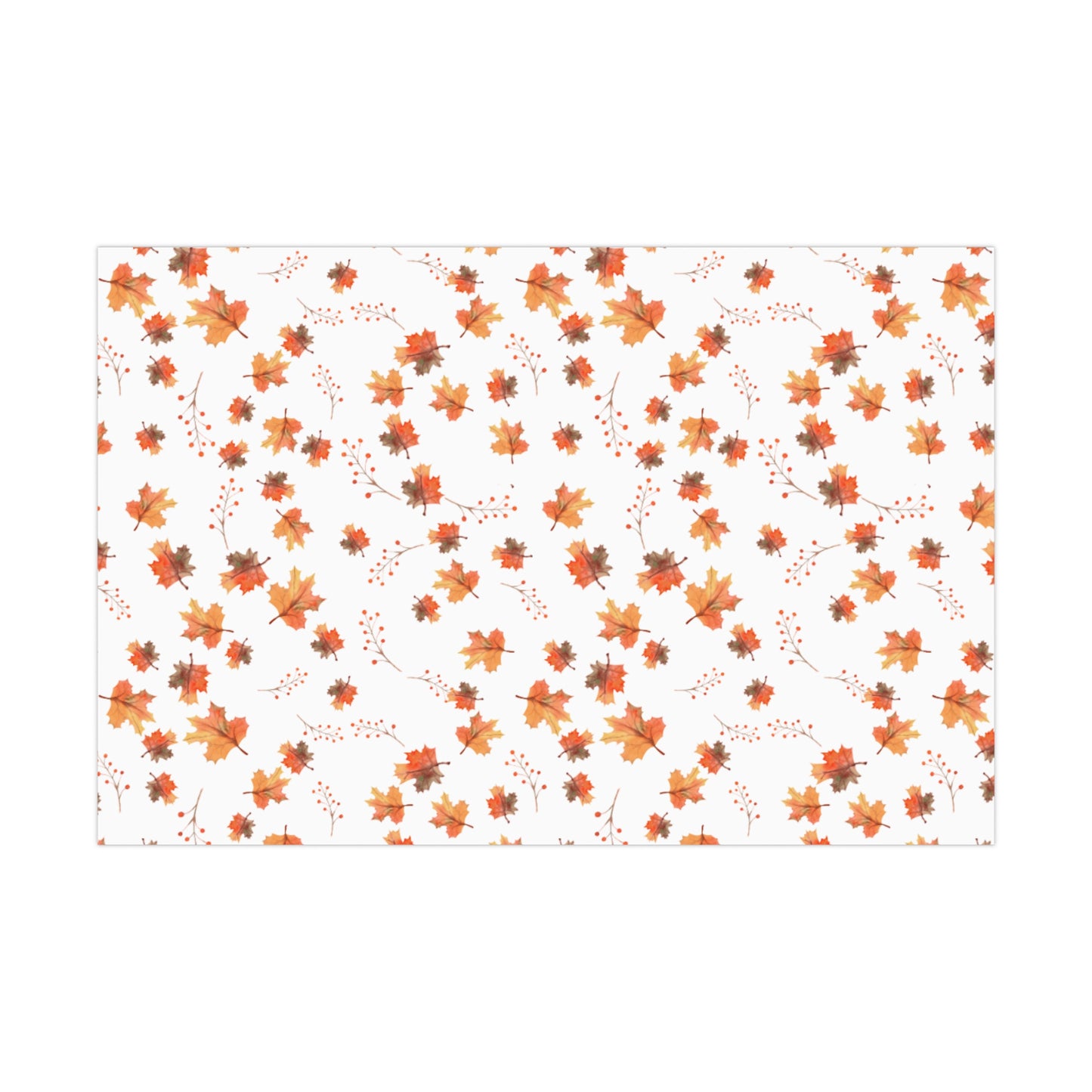 Fall Leaves Wrapping Paper