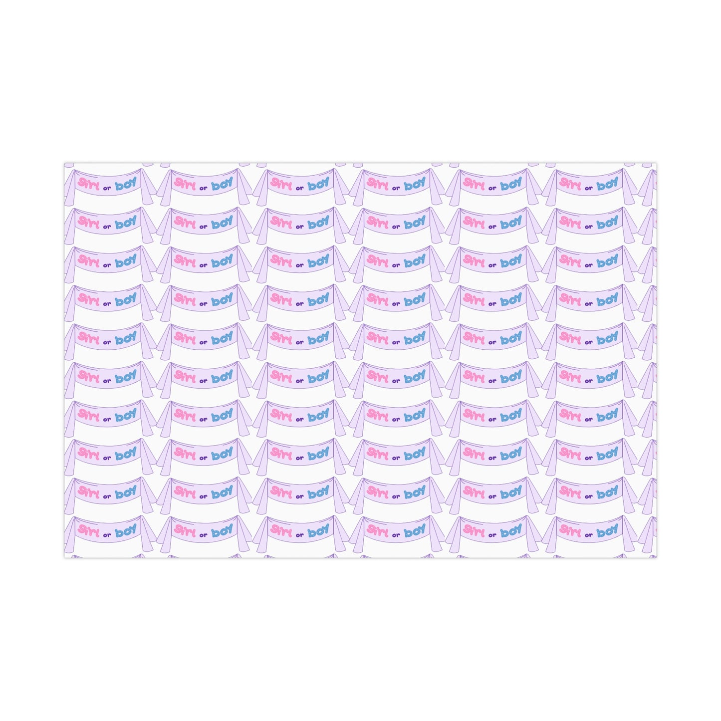 Gender reveal Gift Wrapping Paper