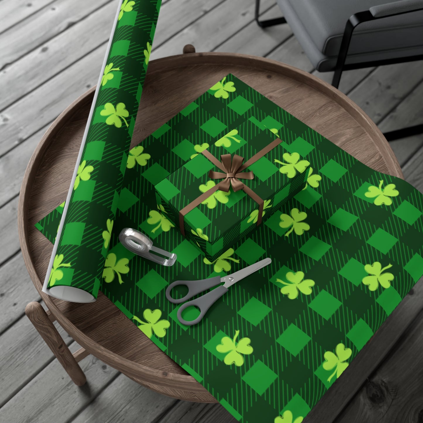 Four Leaf Clover Gift Wrapping Paper