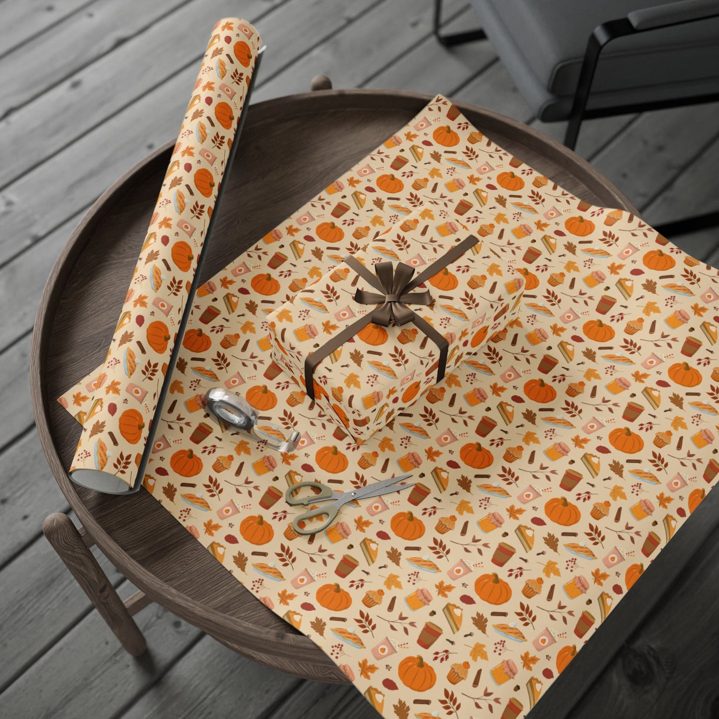 Pumpkin Spice Wrapping Papers