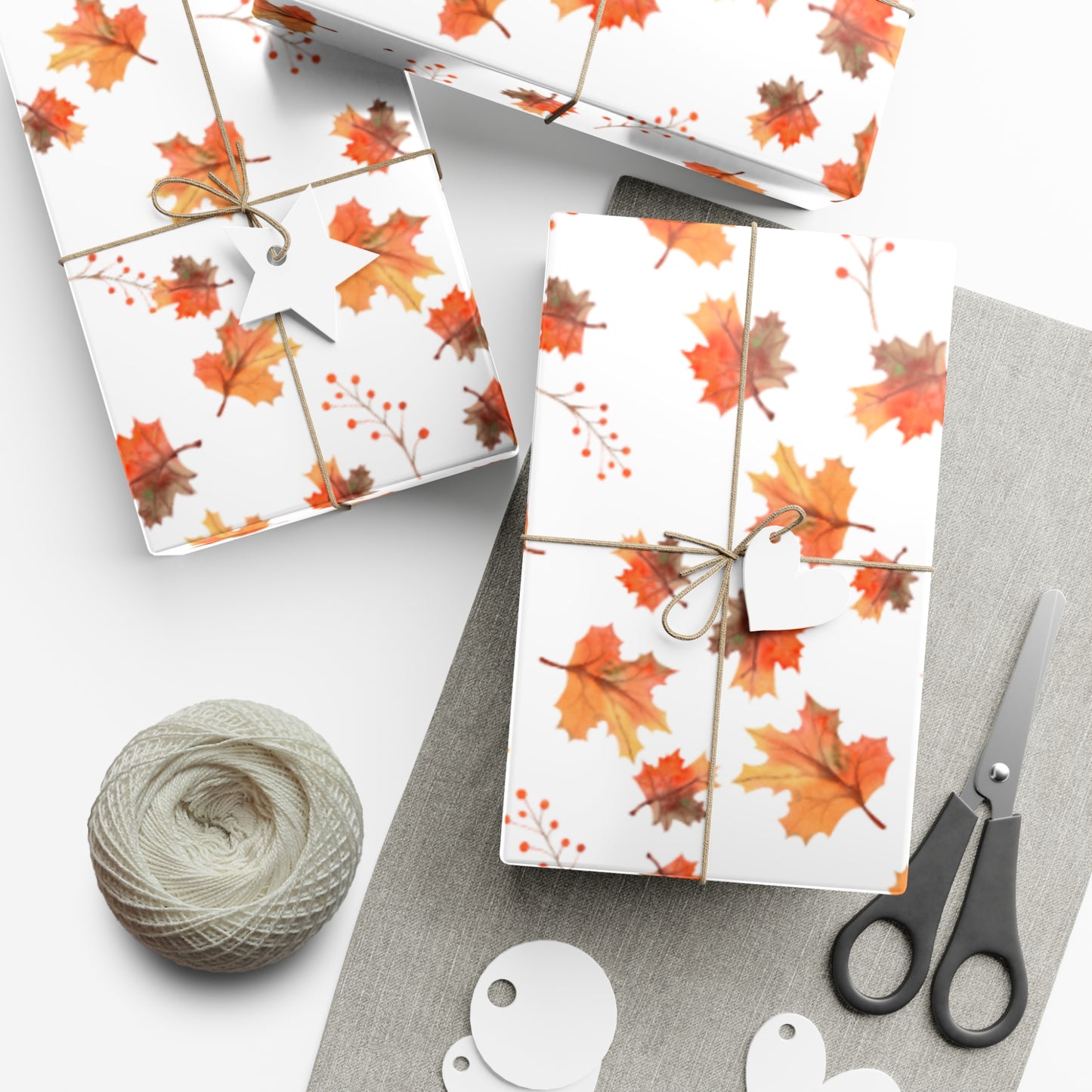 Fall Leaves Wrapping Paper