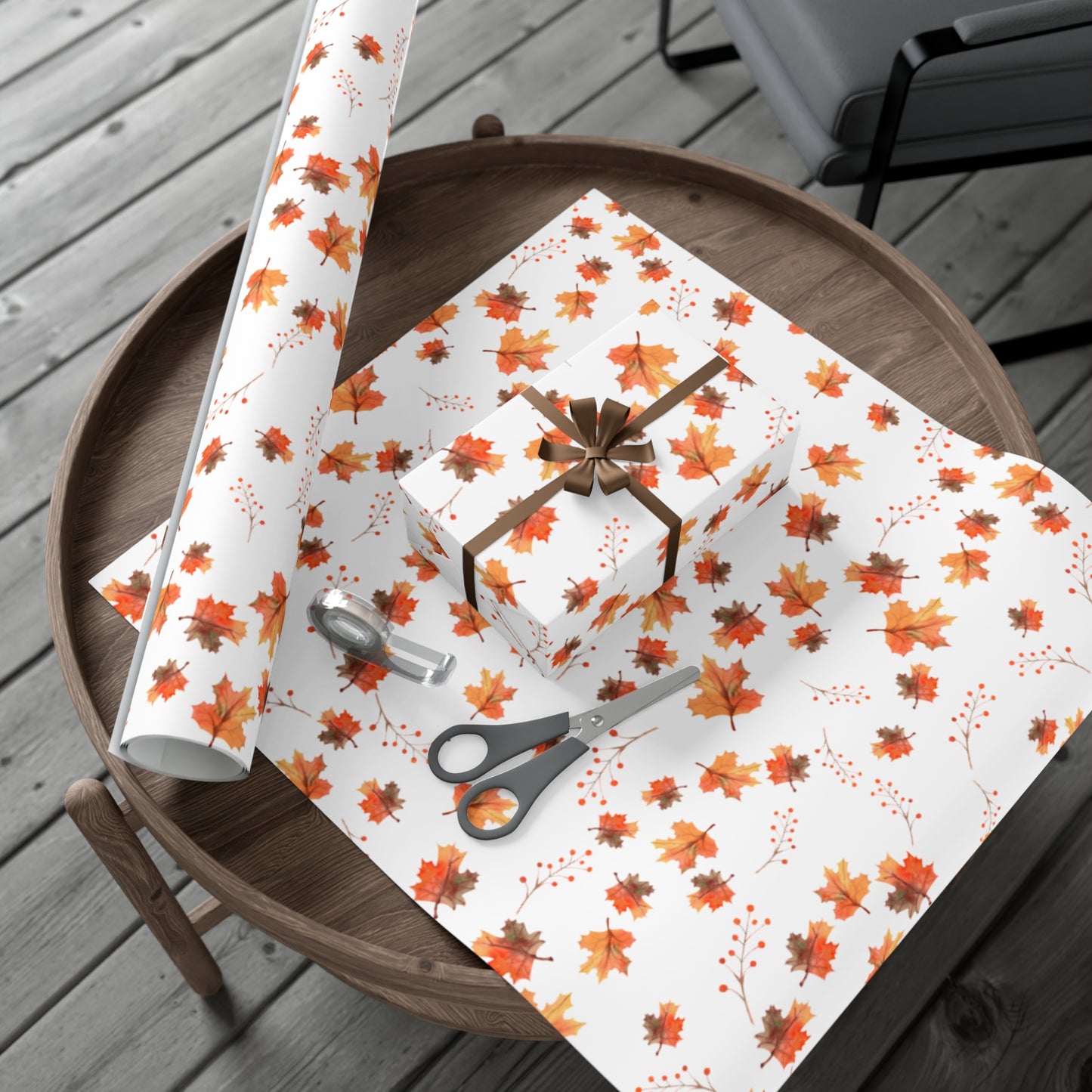 Fall Leaves Wrapping Paper