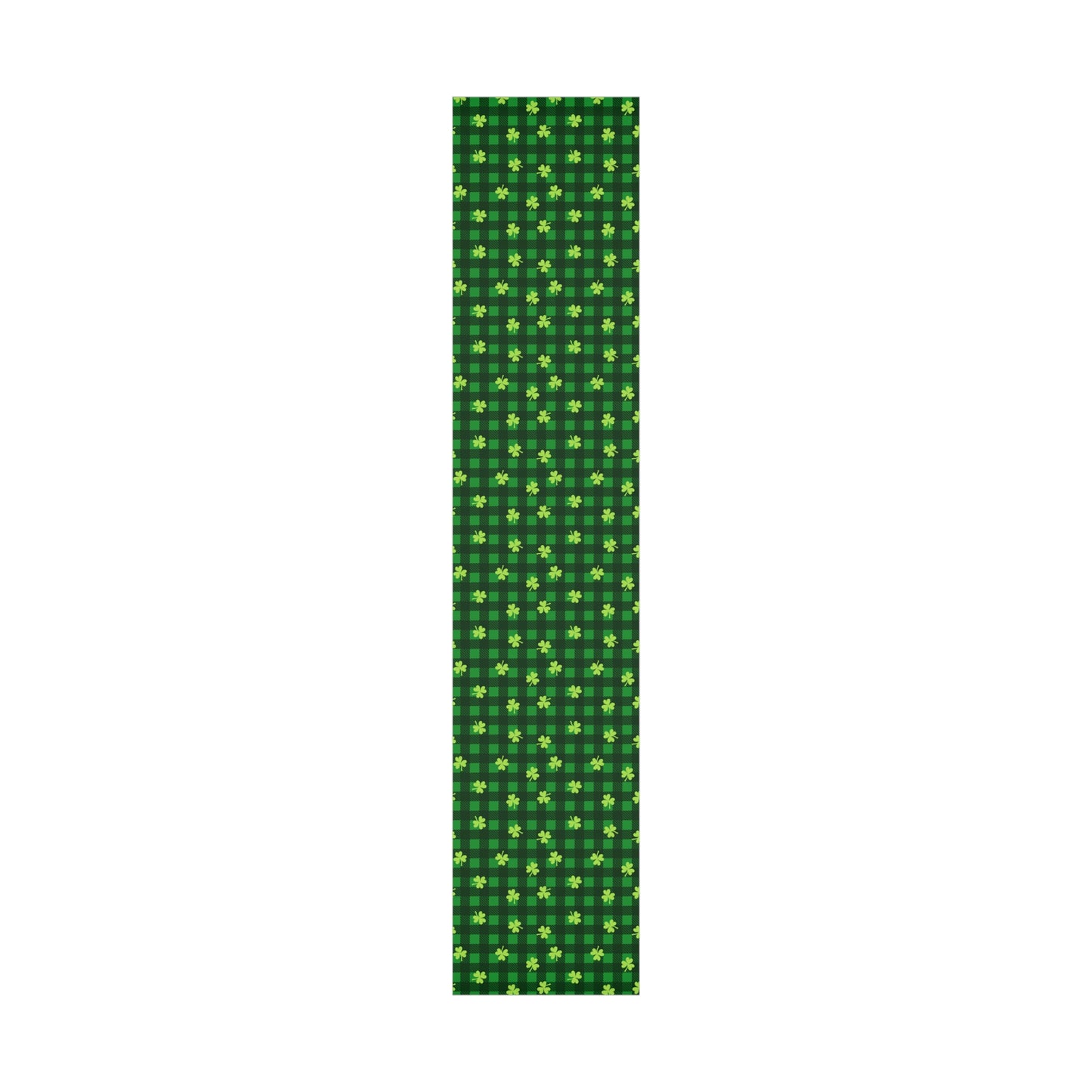 Green Plaid Four Leaf Clover Wrapping Papers