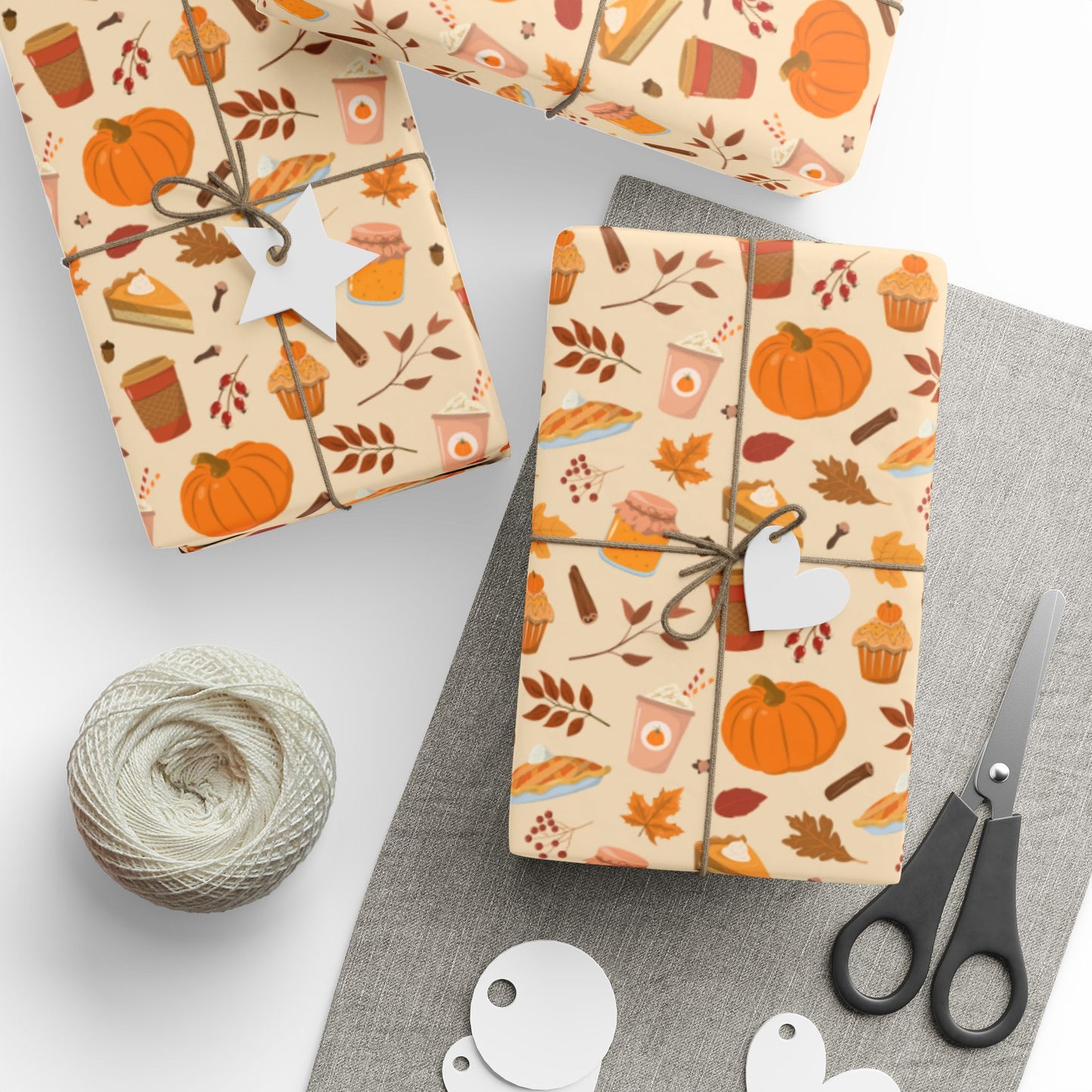 Pumpkin Spice Wrapping Papers