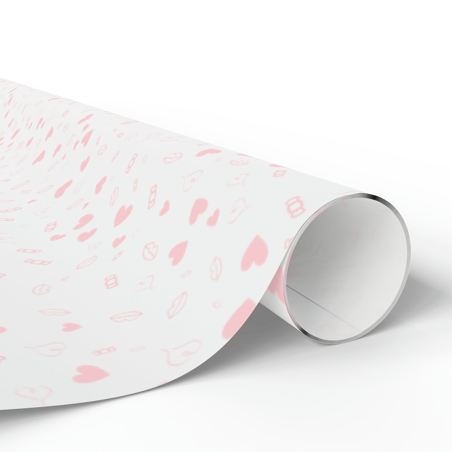 Pink Hearts and Candies Wrapping Paper