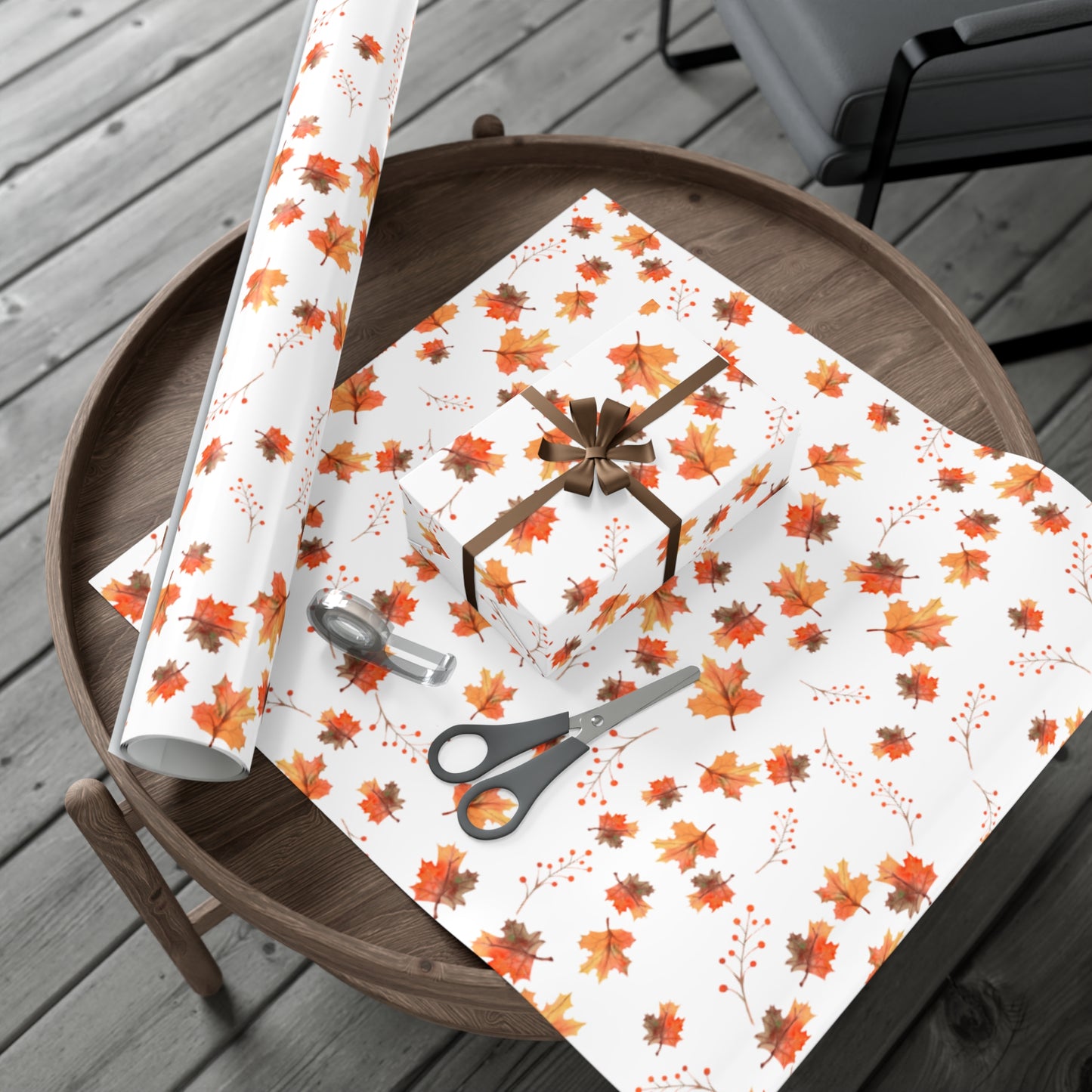 Fall Leaves Wrapping Paper