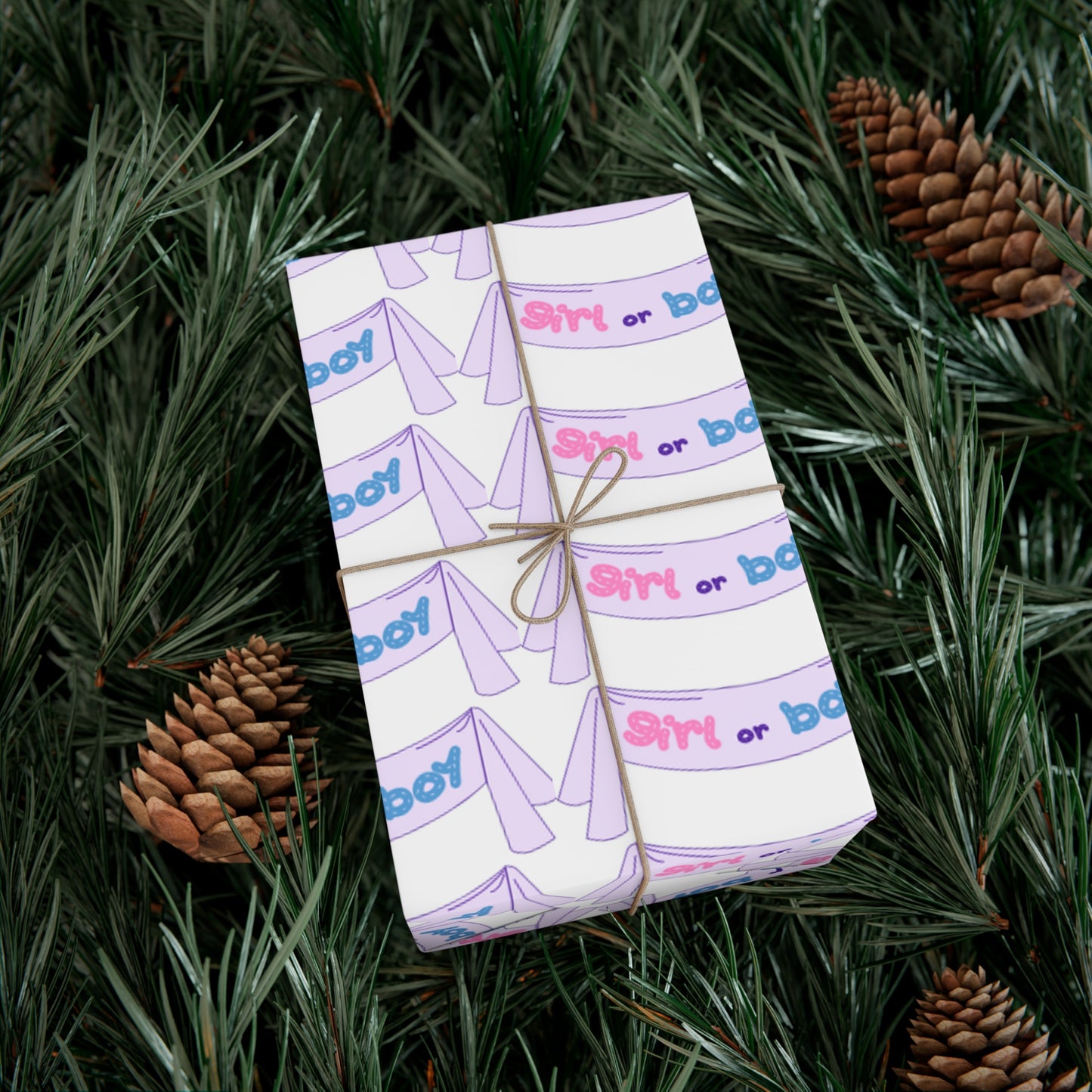 Gender reveal Gift Wrapping Paper