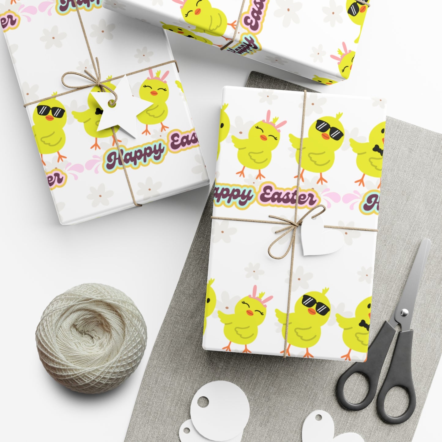 Happy Easter Chicks Wrapping Papers